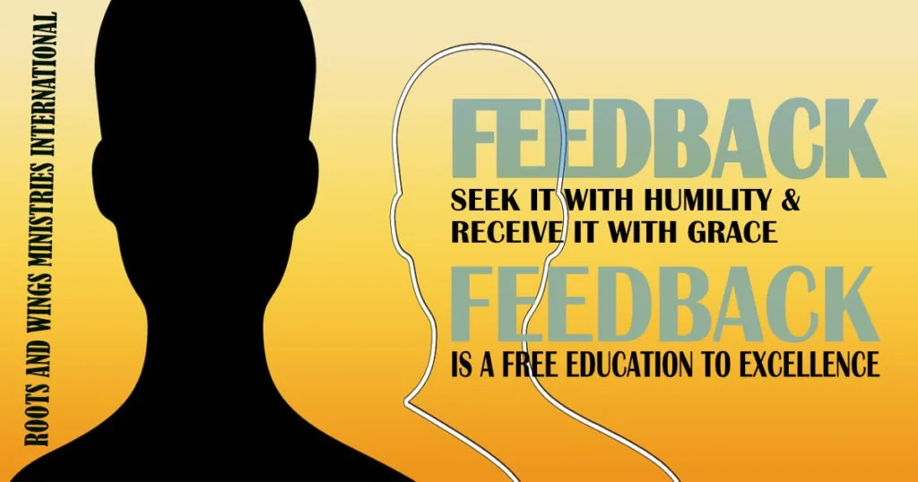 Feedback is crucial for success