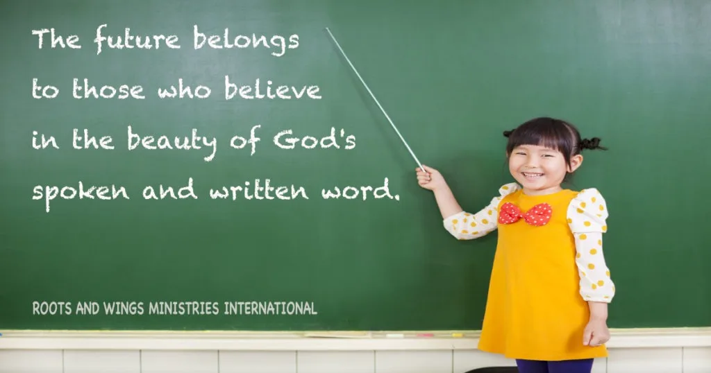 young girl answering the question of what is prophecy